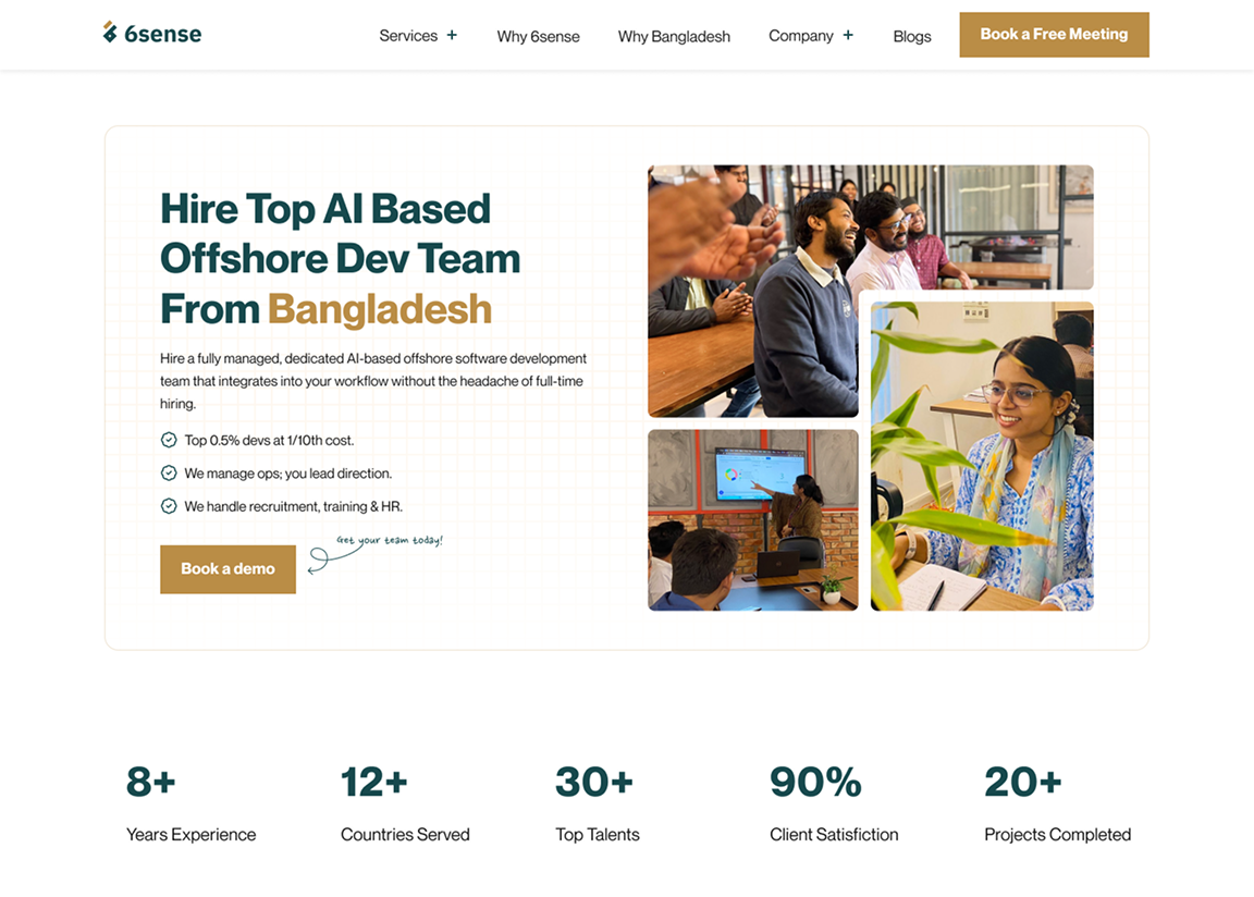 6sense HQ Landing Page